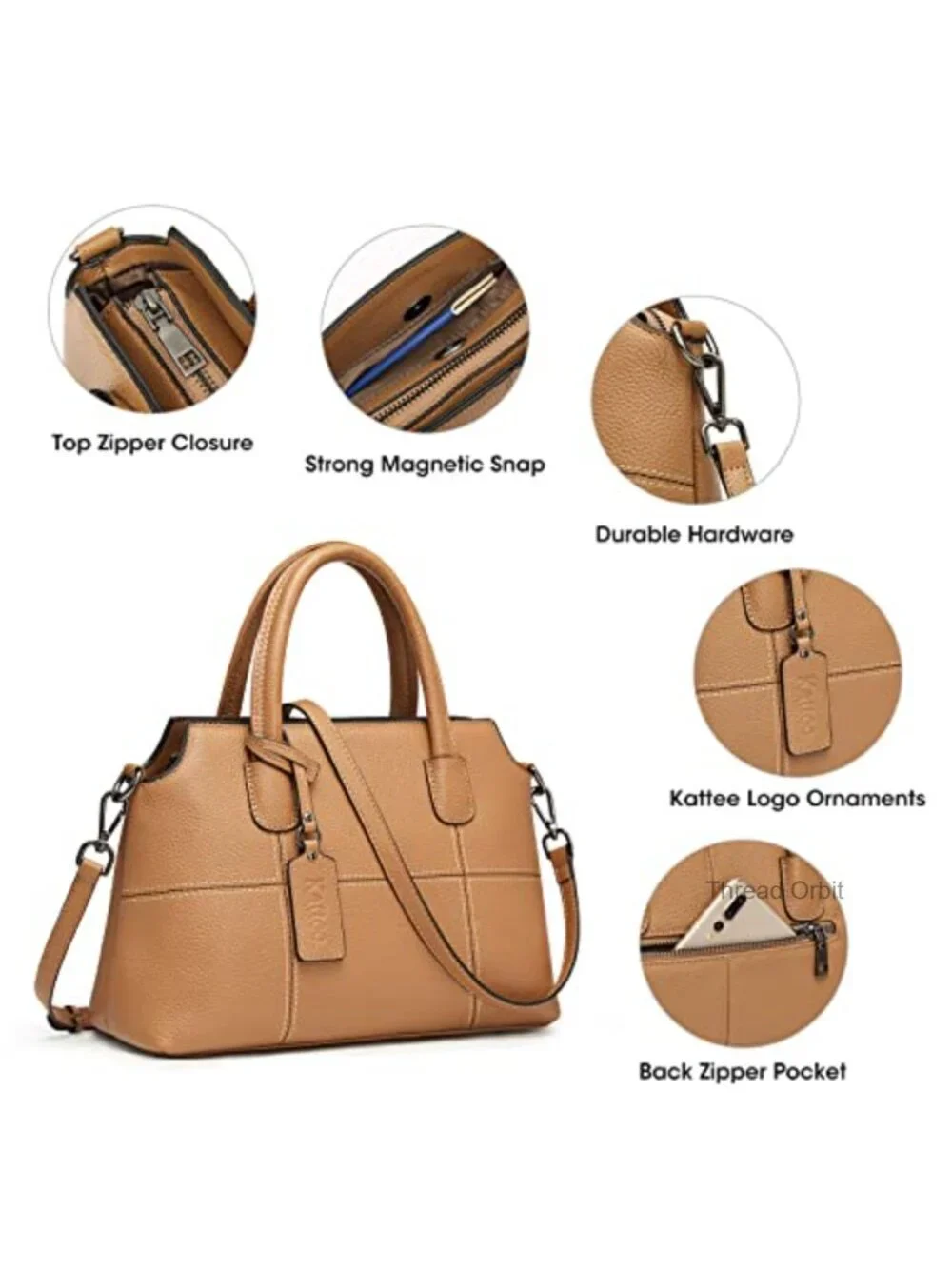Medium Leather Hobo Shoulder Crossbody Bag Soft Cowhide Handbag Purse